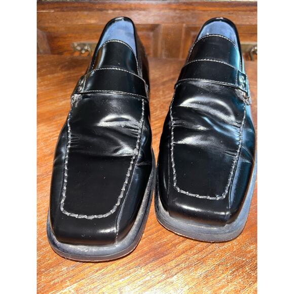 Bacco Bucci  Black Patent Leather  Top Strap Detail Made n Italy  Loafers  10.5W main image 15